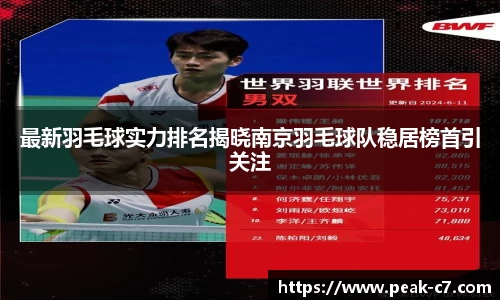最新羽毛球实力排名揭晓南京羽毛球队稳居榜首引关注